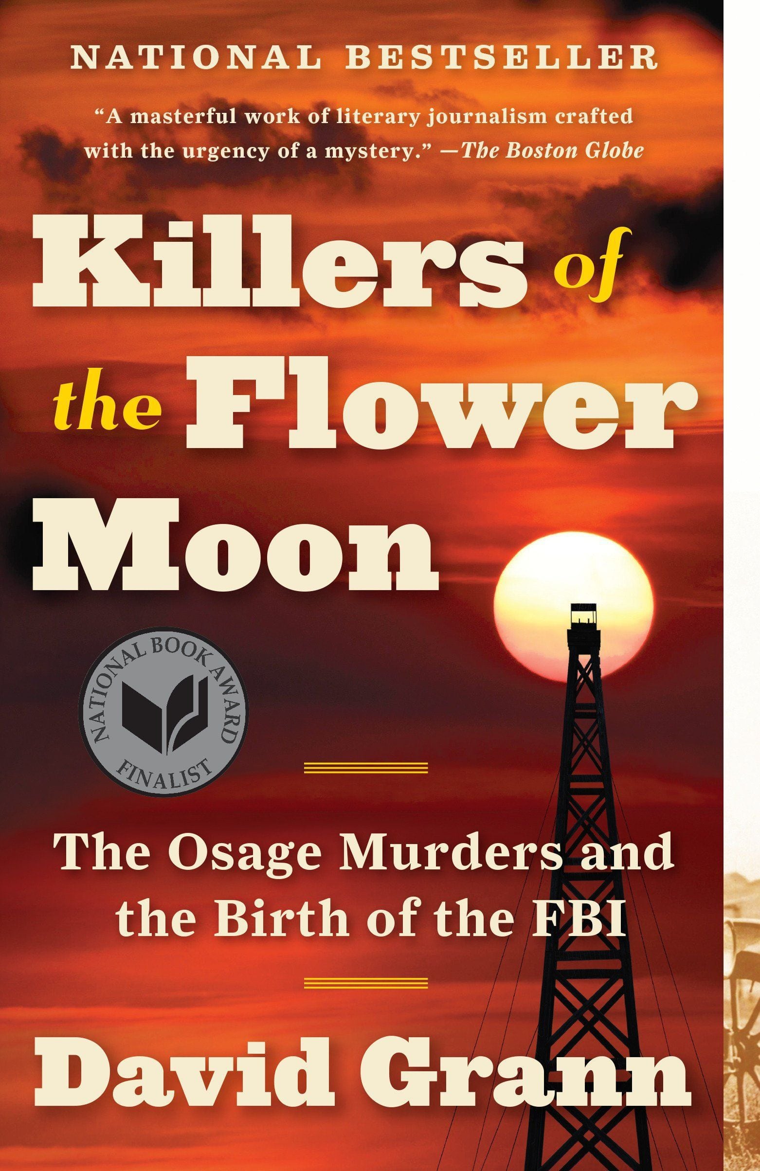 Portada oficial del libro "Killers of the Flower Moon". (Doubleday)