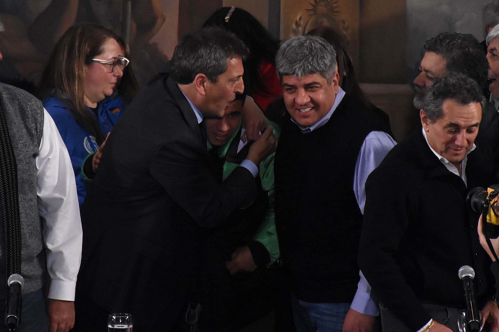 Massa, en un acto reciente ante dirigentes de la CGT. / Nicolas Stulberg