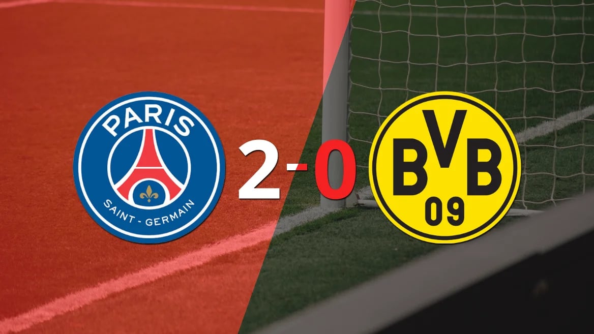 Borussia Dortmund cayó 2-0 en su visita a PSG