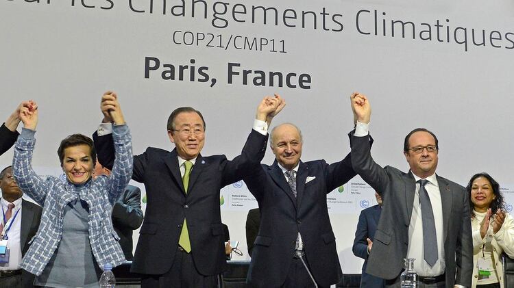 La firma del acuerdo climático, en París