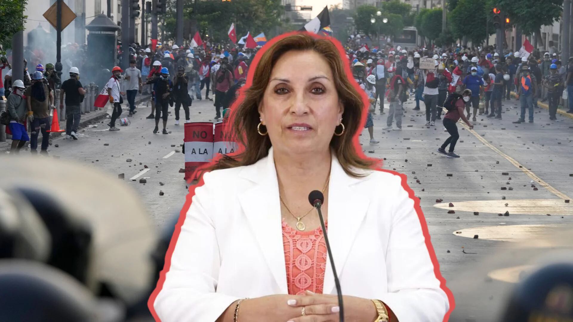 Dina Boluarte descarta que propuesta que busca criminalizar la difusión de protestas atente contra la libertad de prensa
