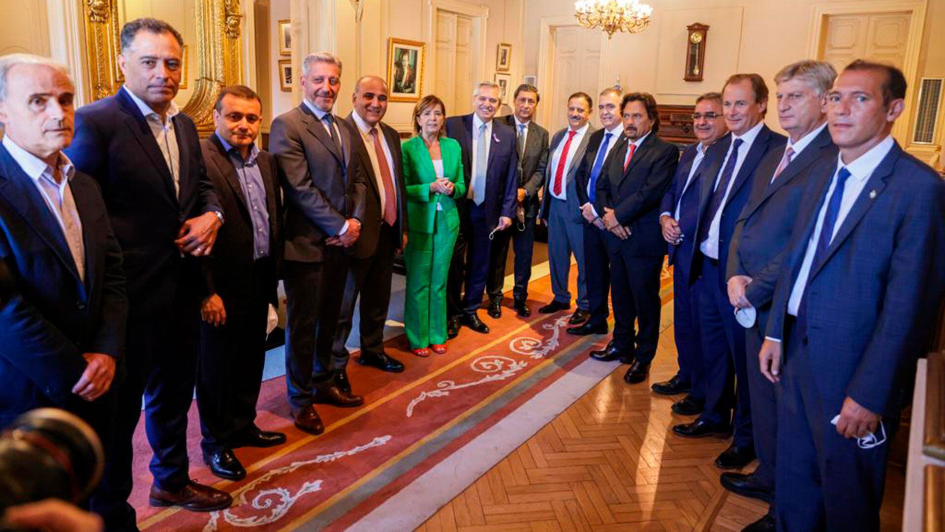 Alberto Fernández con gobernadores