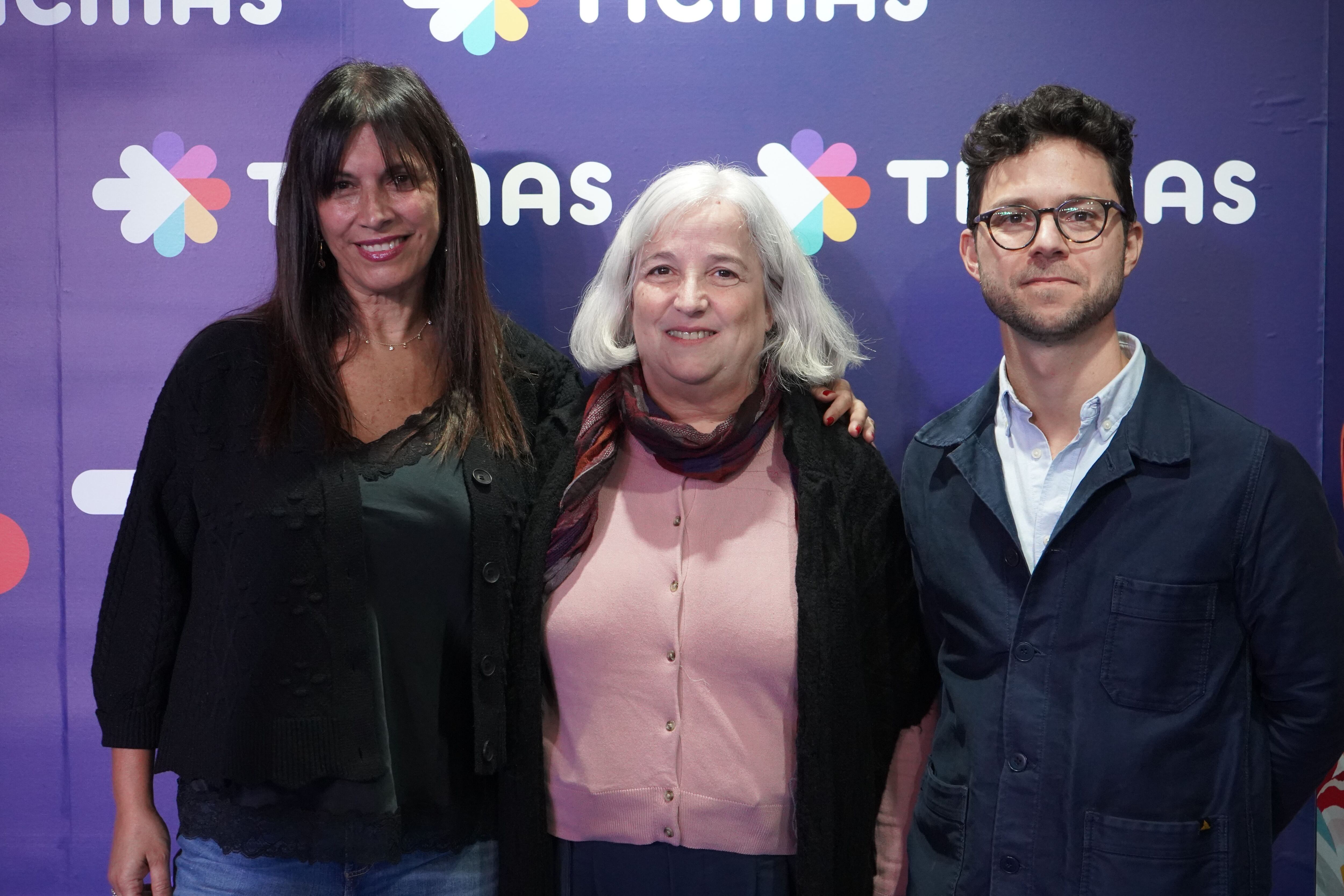 Valeria Abusamra, doctora en lingüística, Beatriz Diuk, directora del programa “DALE!” y Victor Volman, director del Observatorio de Argentinos por la Educación (Agustín Brashich/Ticmas)