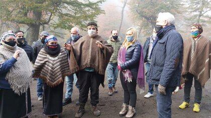 Los pobladores mapuches de Buenuleo recibieron a funcionarios del Ministerio de Seguridad en la zona donde se produjeron las agresiones