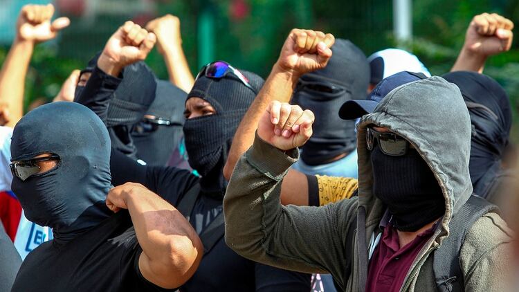 Decenas de agentes en las calles (EFE/ Jarbas Oliveira)