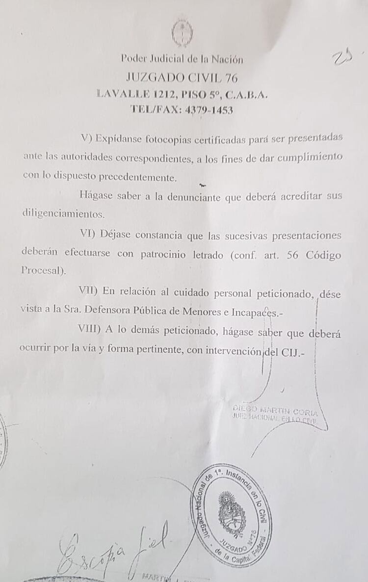 La perimetral que el juez Diego García le impuso a Facundo Ambrosioni