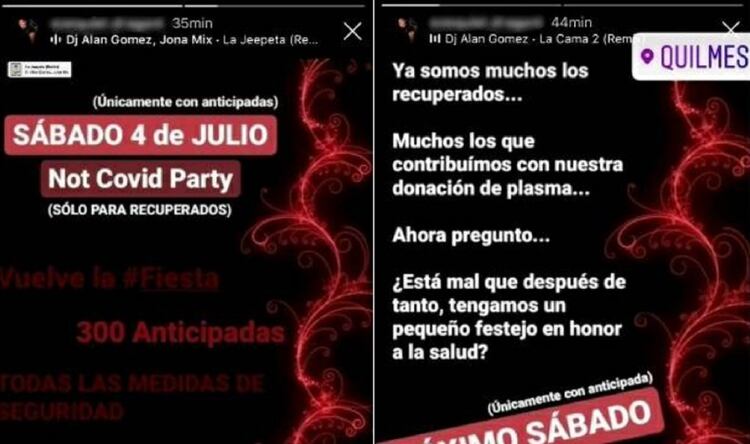 Polémica en Quilmes por la “Not Covid Party”: convocaron a una ...