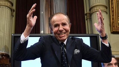 Menem en el Senado

