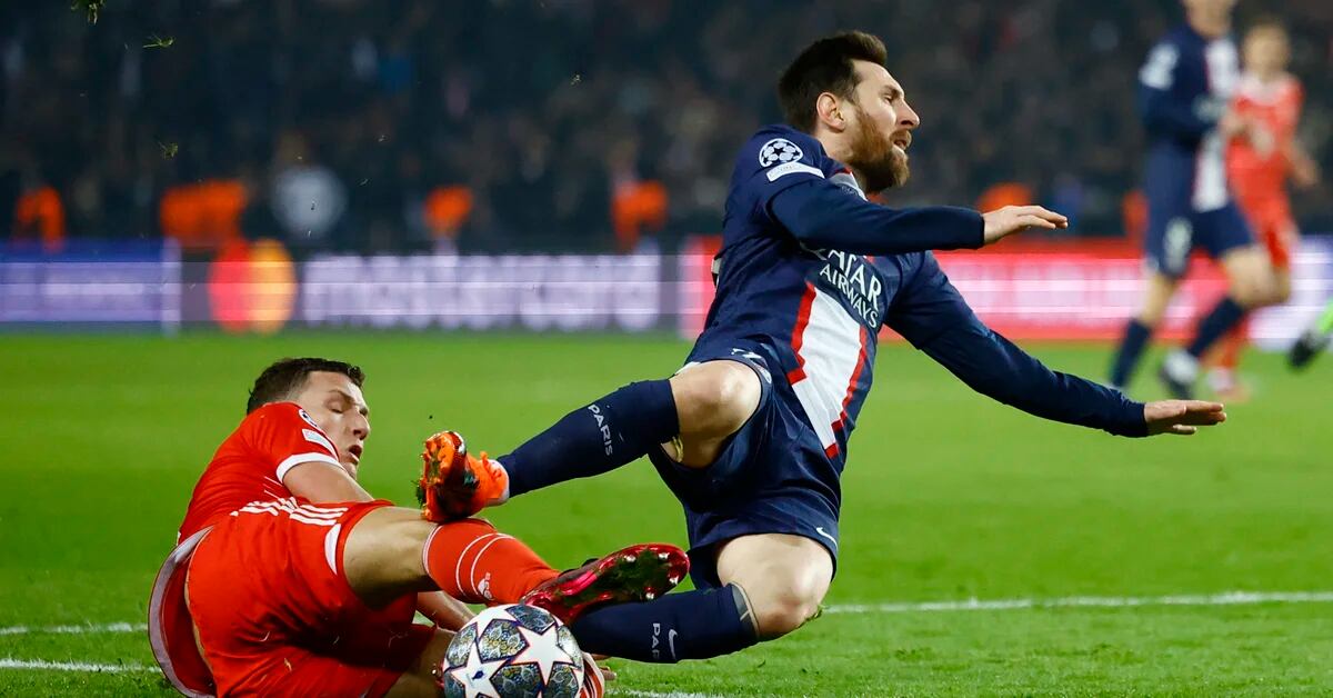 Messi’s game in PSG’s loss to Bayern Munich: The chance they took from him almost on the line and Pavard’s brutal kick that ended in a dismissal