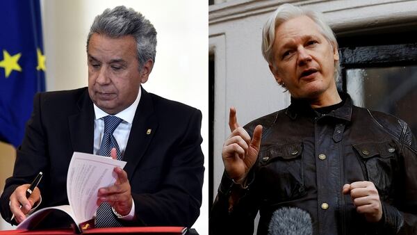 Lenín Moreno y Julian Assange