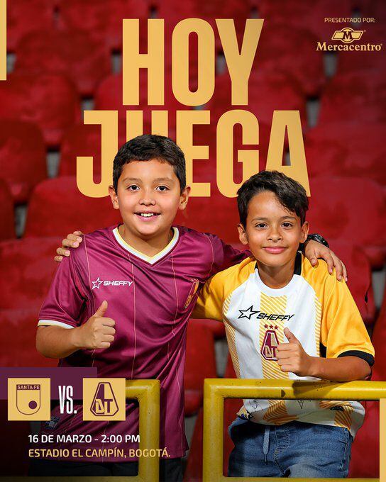 Deportes Tolima visita a Santa Fe en El Campín de Bogotá por la fecha 12 de la Liga BetPlay 2024-I - crédito Deportes Tolima / X