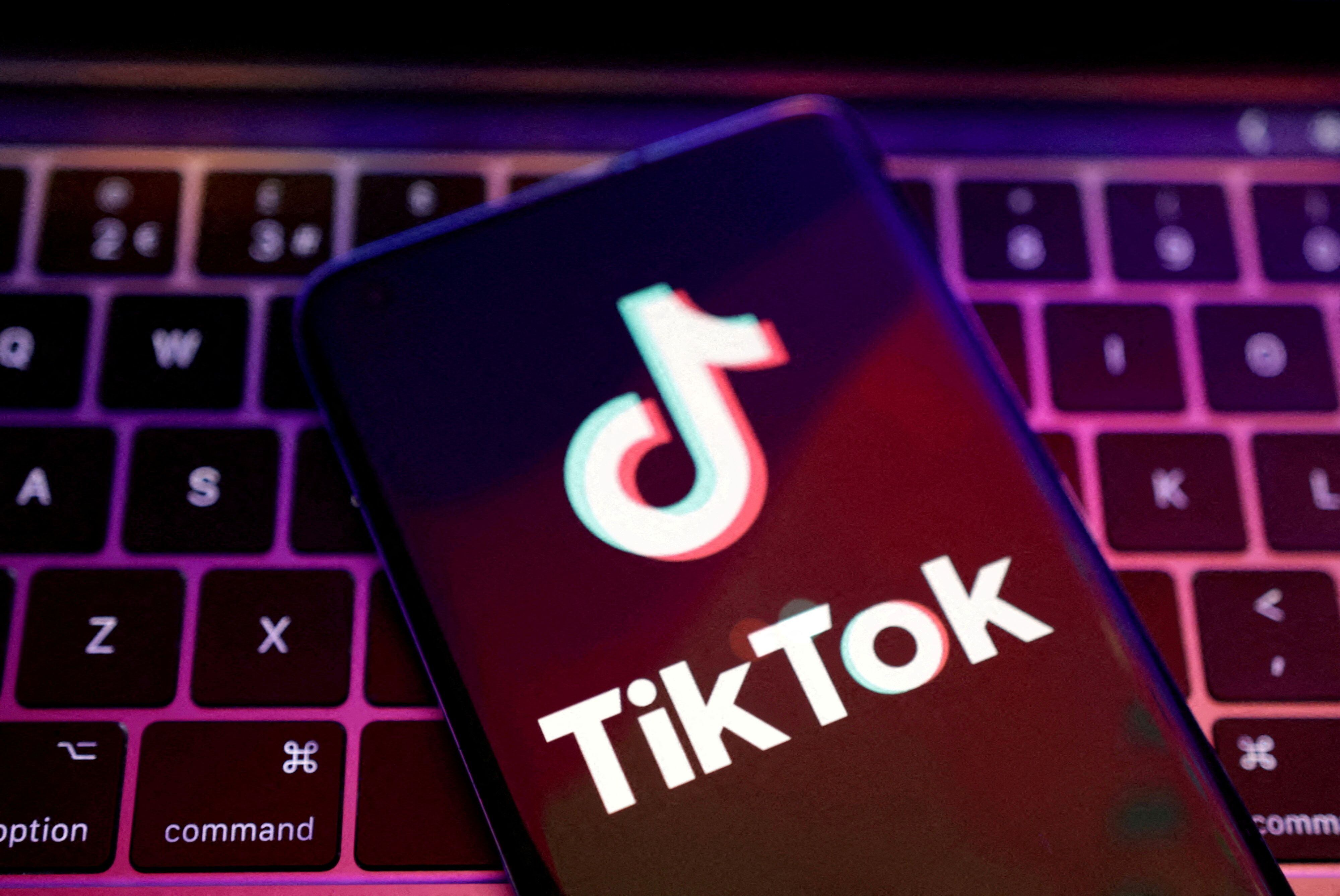 El logo de TikTok, aplicación de la empresa china ByteDance (REUTERS/Dado Ruvic/Illustration/archivo)