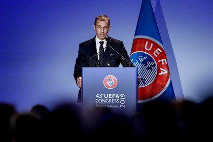 El presidente de la UEFA, Aleksander Ceferin, dijo que nueve clubes han "demostrado su arrepentimiento" por la Superliga europea (Foto: EFE)
