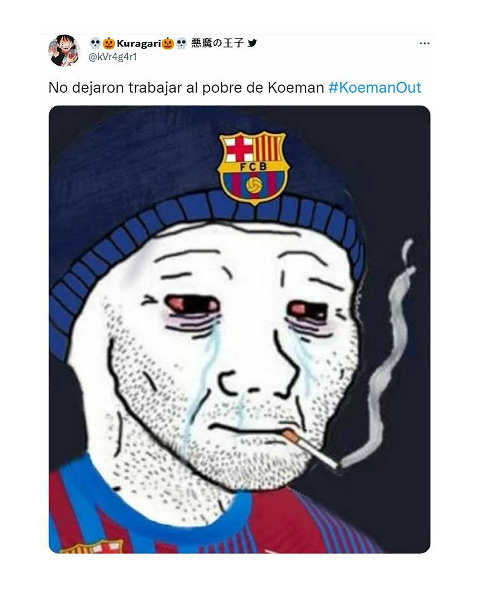 Los mejores memes tras la salida de Koeman del Barcelona
