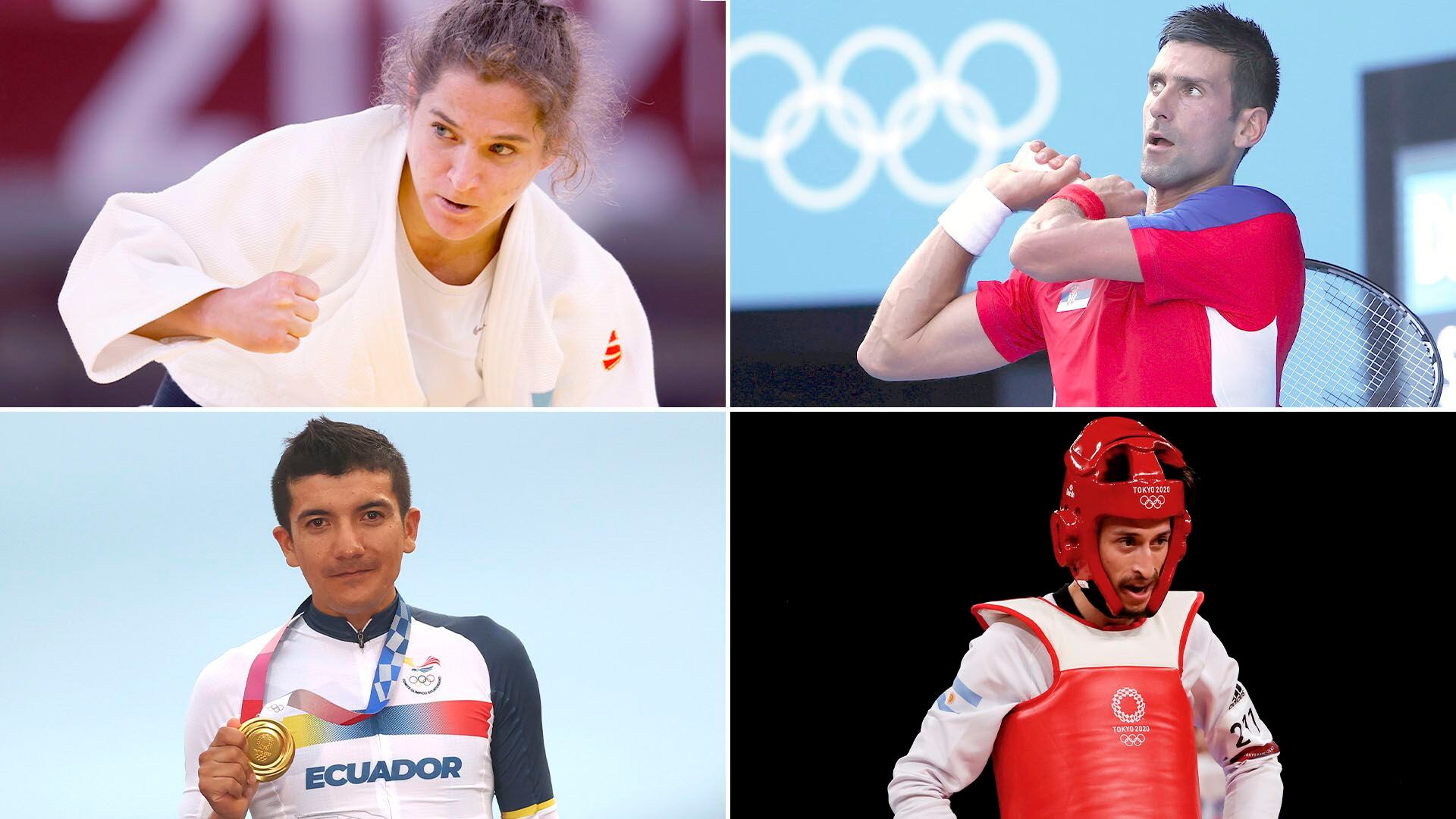 Paula Pareto, Novak Djokovic, Richard Carapaz y Lucas Guzmán, algunos de los deportistas destacados del primer día de acción