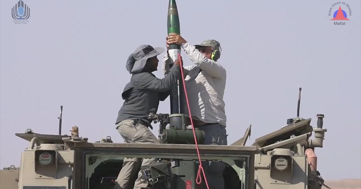 Israel presents a mortar guide guided by laser and GPS with an unobtrusive precision model