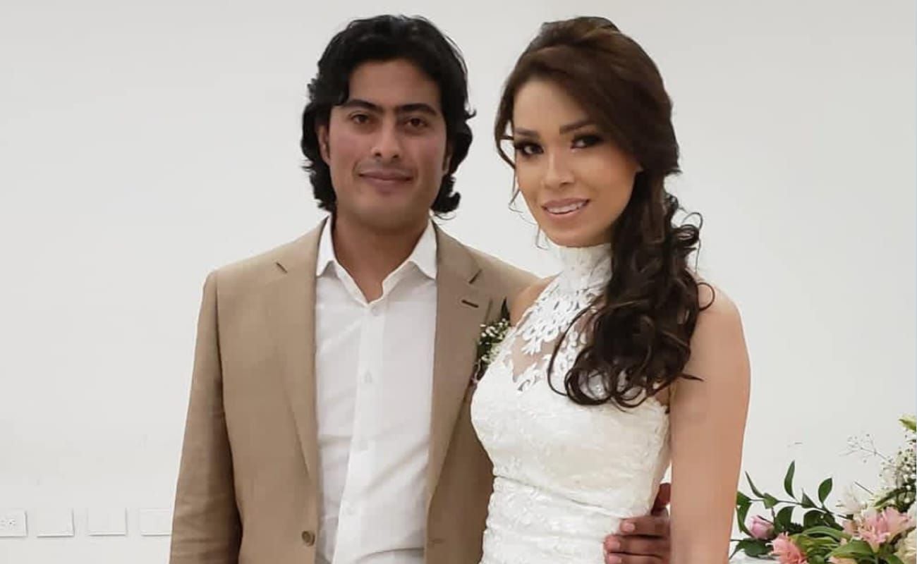 Nicolás Petro y Days Vásquez el 11 de abril de 2019, día en que se casaron | Foto: Instagram @gustavopetrourrego