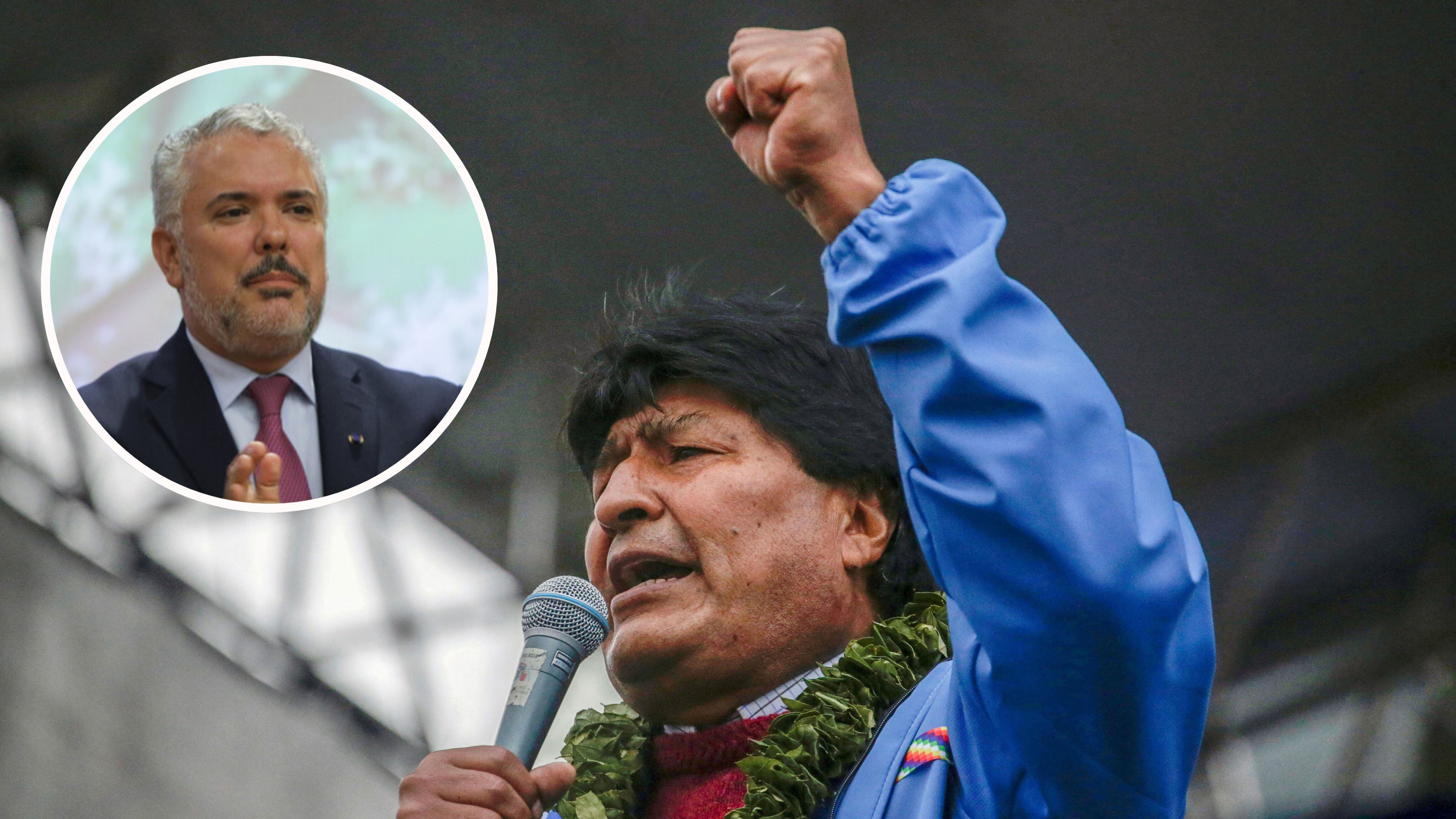 Evo Morales arremetió contra Iván Duque por pedirle a la CPI que arrestara al dictador venezolano Nicolás Maduro. Colprensa y Reuters.