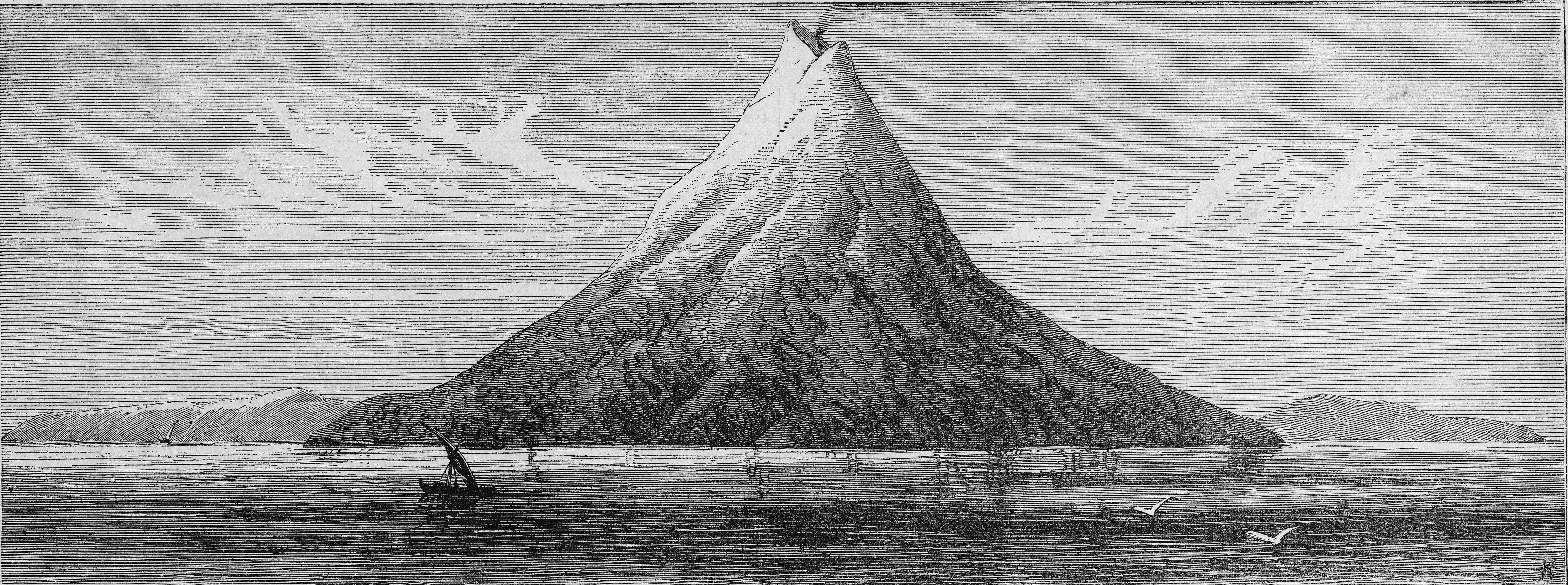 La erupción del Krakatoa en 1883 produjo alrededor de 40.000 víctimas (Photo by Kean Collection/Getty Images)