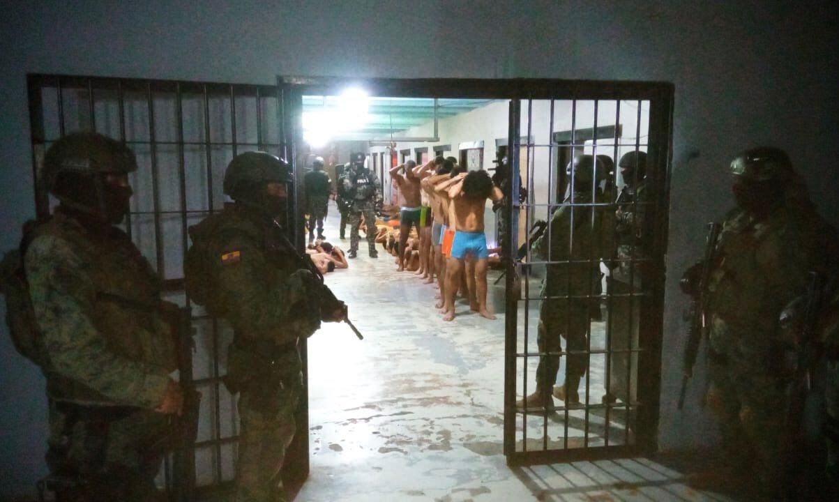 El operativo en la penitenciaría de Guayaquil