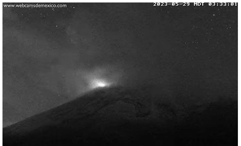 actividad Popocatépetl 20 05  2023