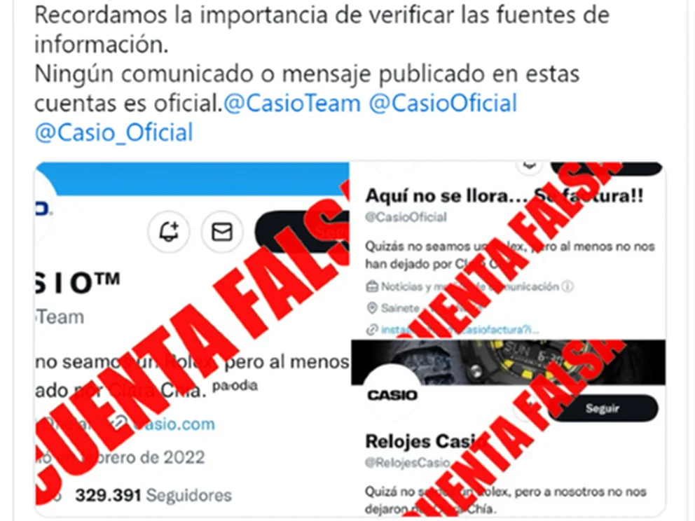 Shakira y Piqué: cuentas falsas en Twitter de Casio están generando incertidumbre y - Infobae