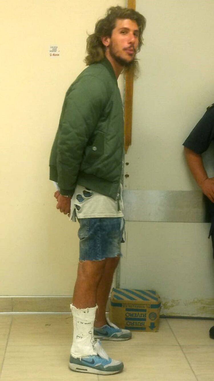 RodrigoÂ Eguillor, tras ser detenido en la tarde del martes
