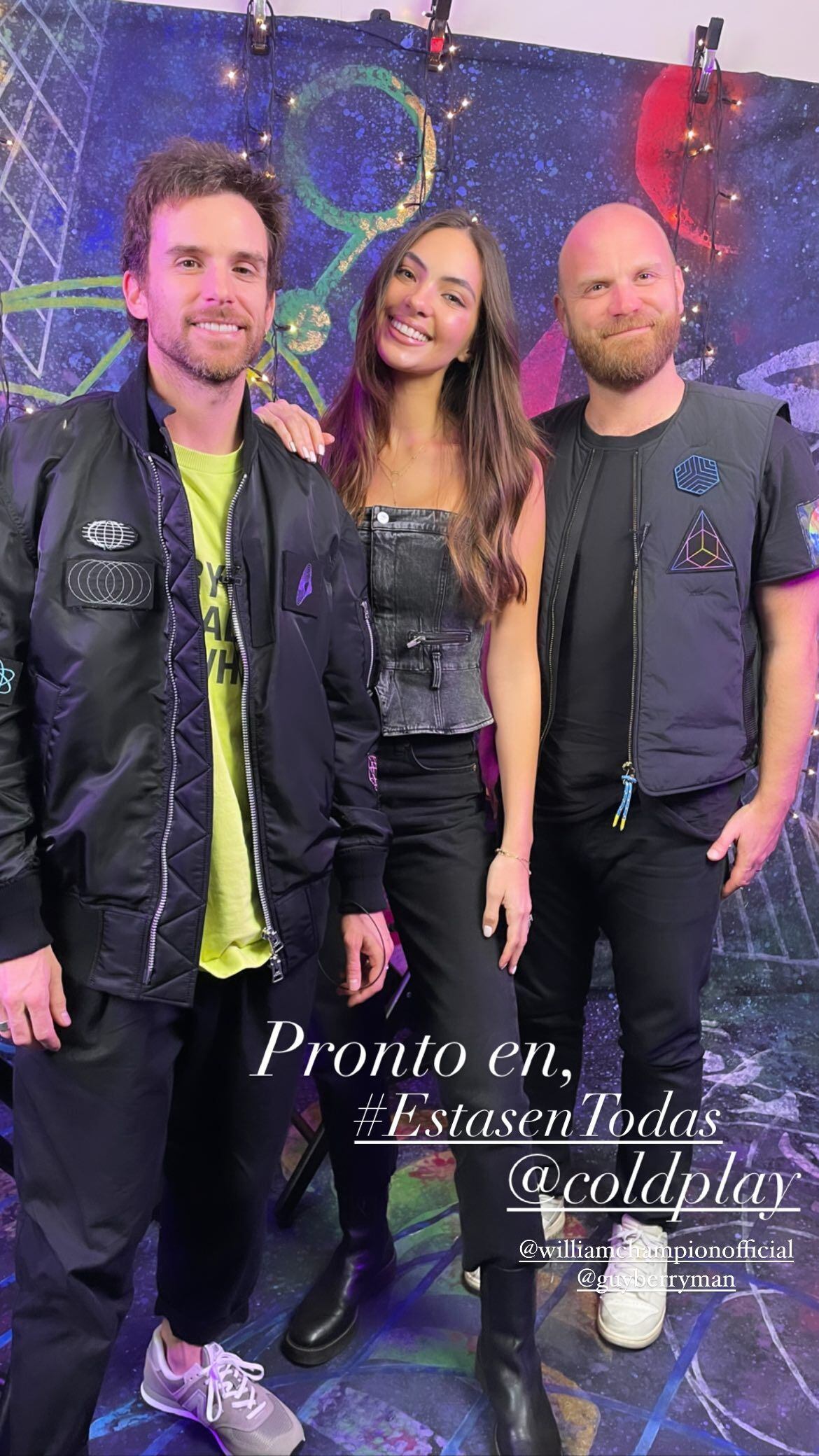 Natalie Vértiz entrevistó a Coldplay para 'Estás en Todas'. (Instagram)