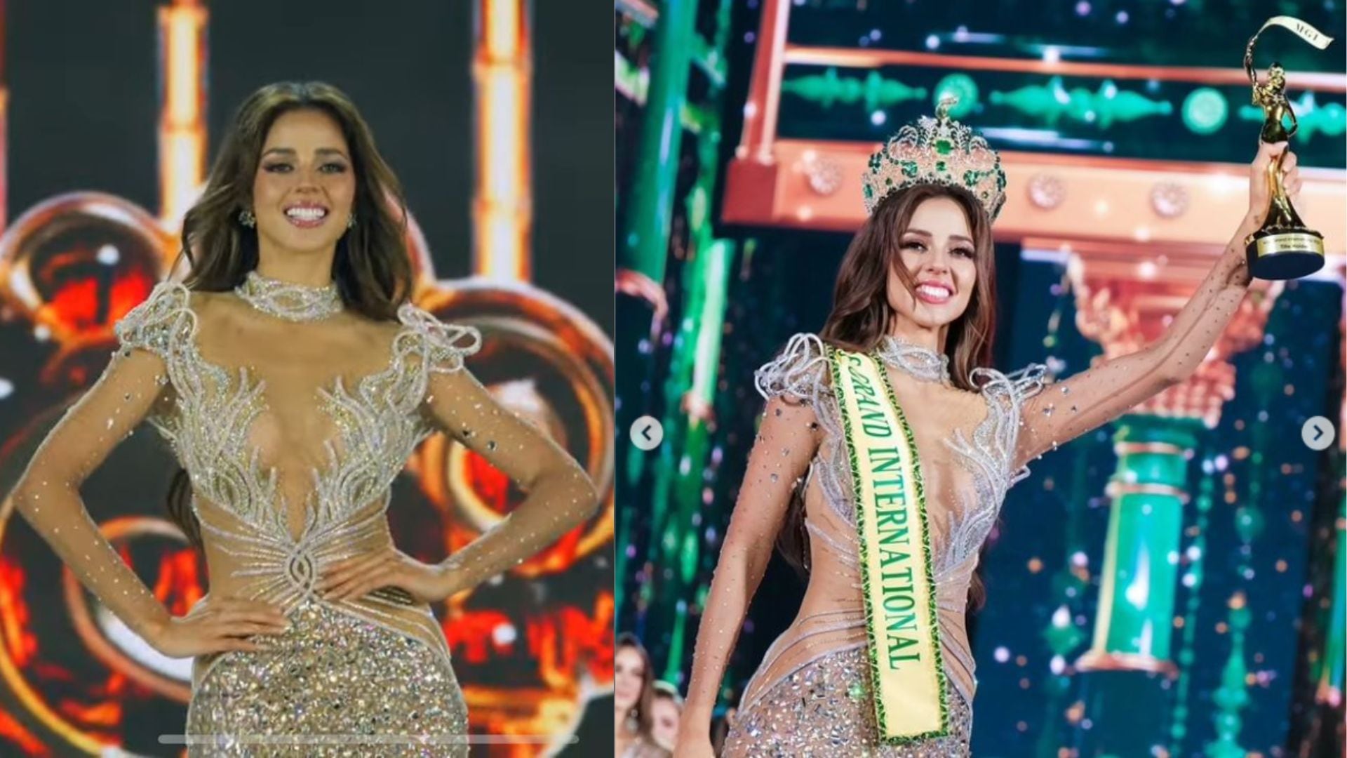 Luciana Fuster ganó el Miss Grand International 2023 y se coronó como la máxima reina del concurso de belleza.