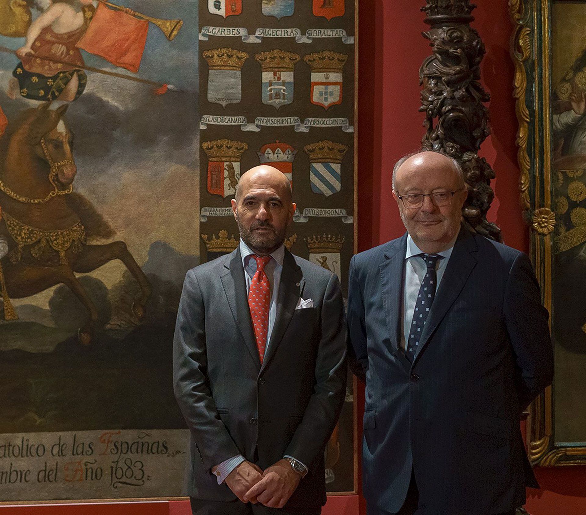 Walter D'Aloia Criado junto al cónsul general de España, Fernando García Casas 