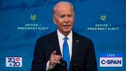 15/12/2020 El presidente electo de Estados Unidos Joe Biden.

POLITICA NORTEAMÉRICA ESTADOS UNIDOS INTERNACIONAL

C-SPAN / ZUMA PRESS / CONTACTOPHOTO

