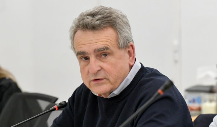 El jefe de Gabinete y candidato a vicepresidente de Unión por la Patria (UxP), Agustín Rossi

