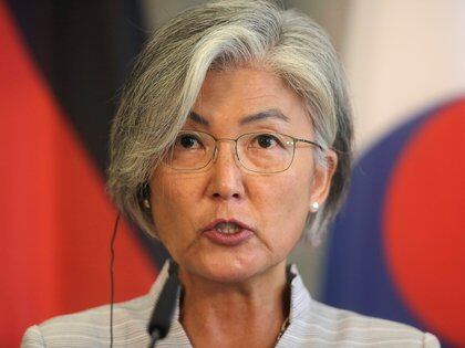 Ministra de Relaciones Exteriores de Corea del Sur, Kang Kyung-wha. Markus Schreiber/Pool via REUTERS