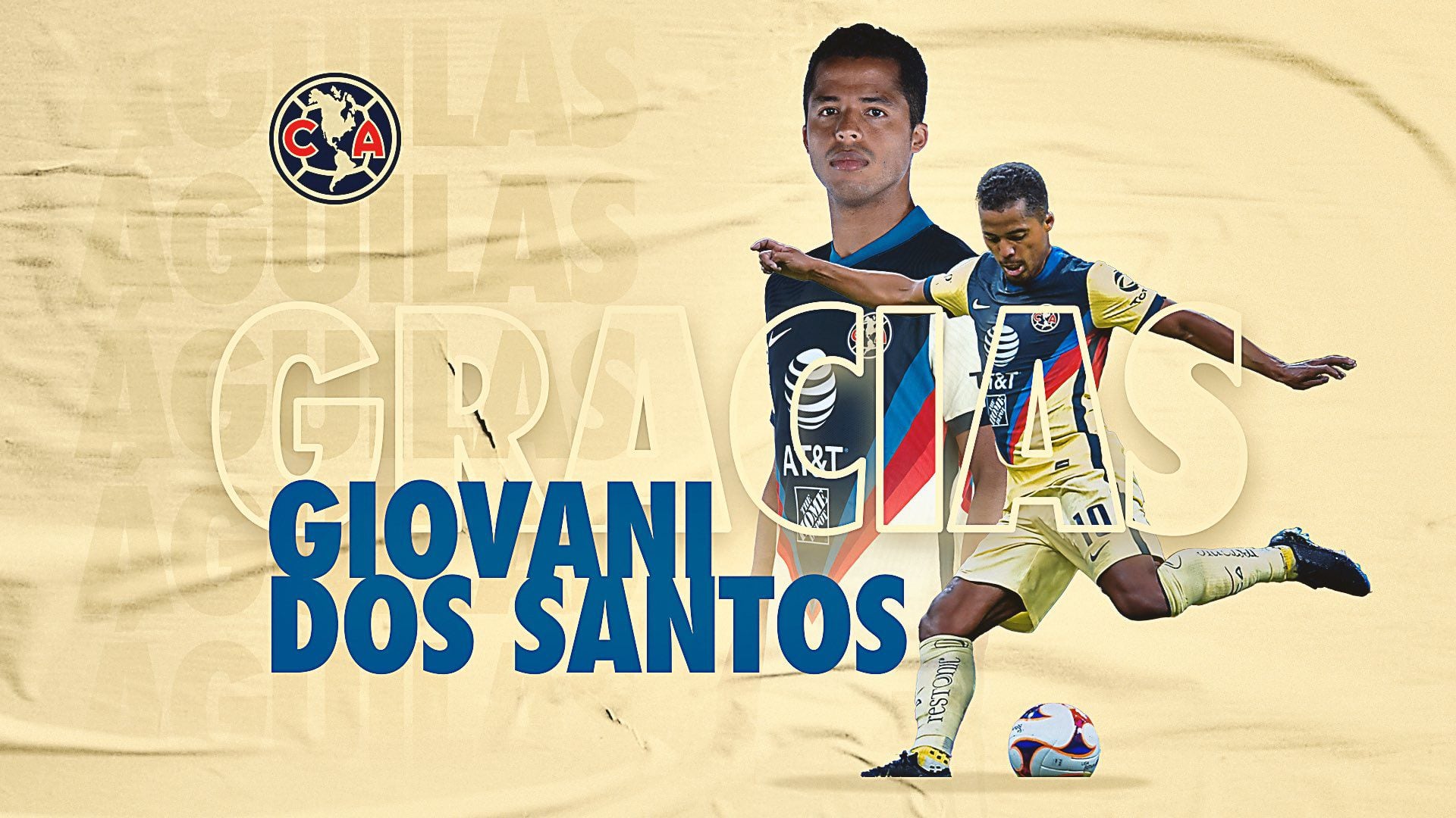Giovani Dos Santos Fuera del América (Foto: Twitter/@ClubAmerica)