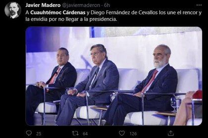 Compararon a Cárdenas con "El Jefe" Diego (Foto: Twitter/javiermaderon)
