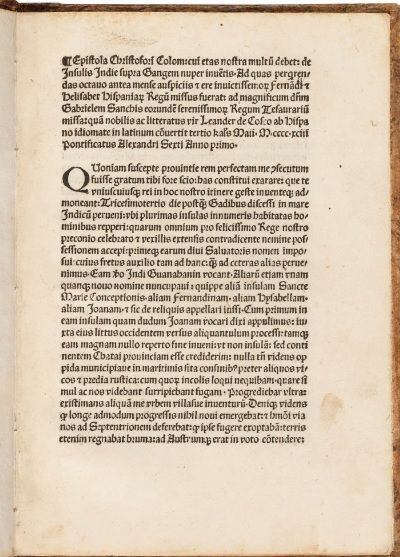 El documento es una de las copias de una de las cartas de Cristóbal Colón a los Reyes de España (Christie's/Europa Press)