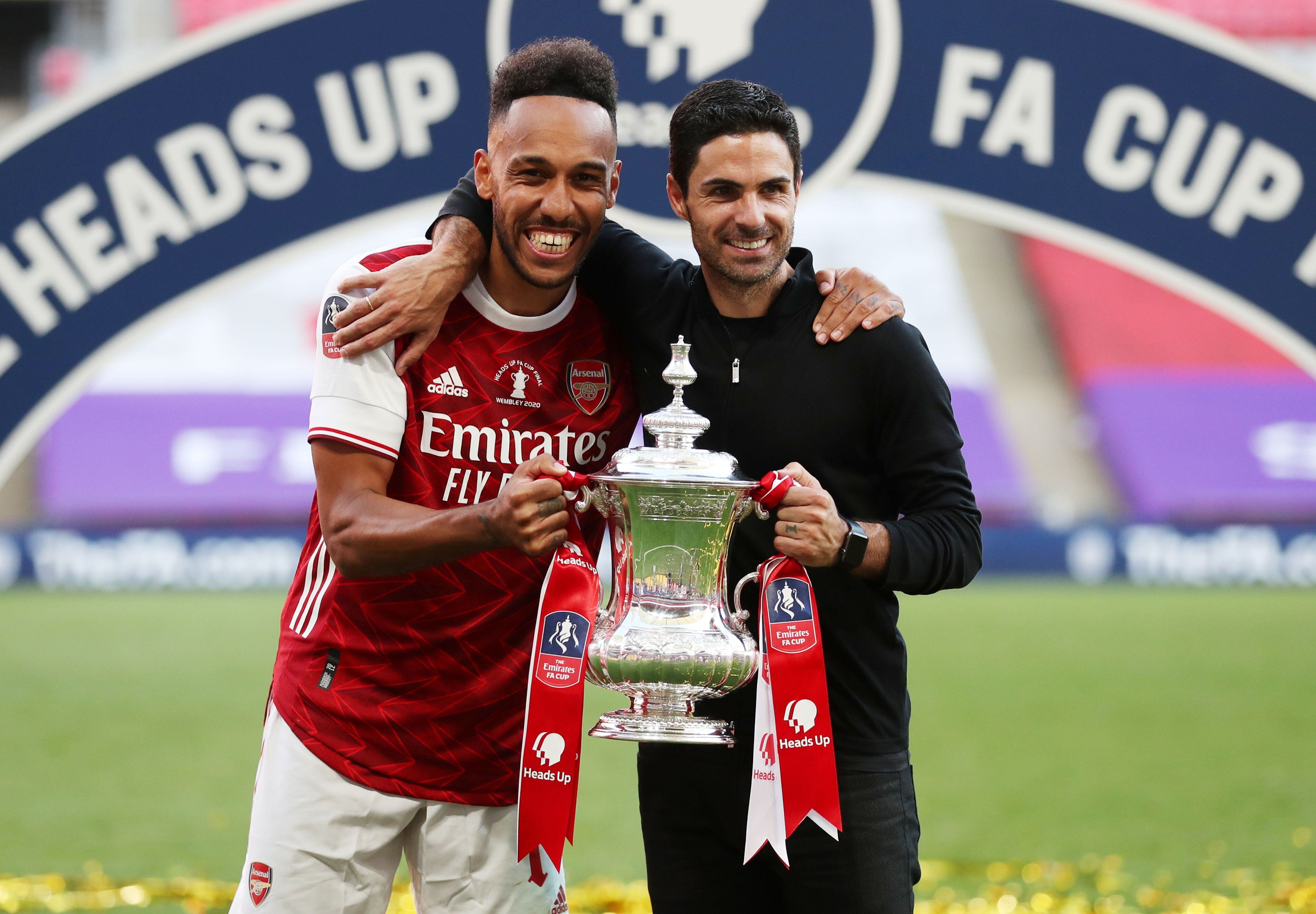 Mikel Arteta ganó una FA Cup y una Community Shield en su comienzo de ciclo en el Arsenal (REUTERS)