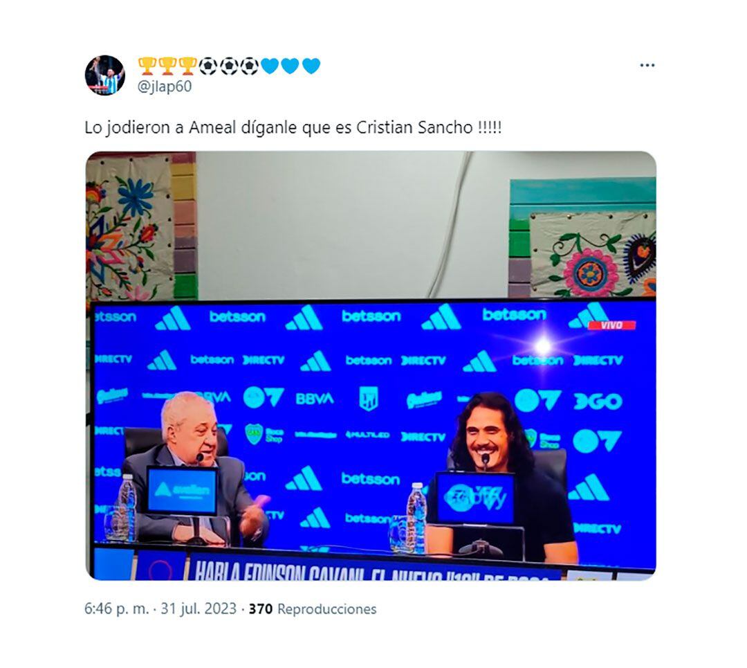 memes de Edinson Cavani como nuevo jugador de Boca y la comparación con Cristian Sancho