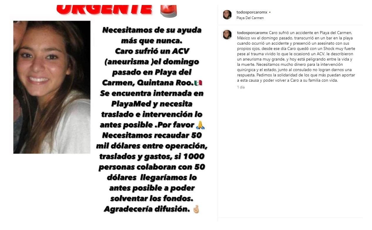 Familiares y amigos se volcaron a las redes sociales en busca de ayuda de la comunidad