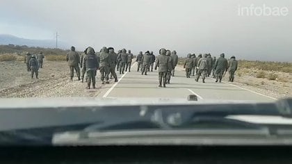 El momento en que se inició el operativo de Gendarmería del 1º de agosto de 2017 en el Paraje Leleque, Chubut