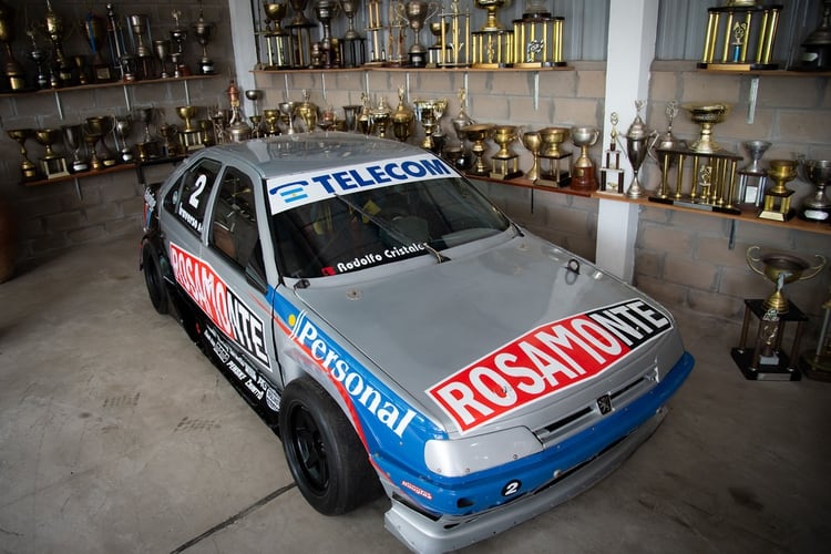Peugeot 405, con el cual salió campeón de TC 2000 en 1995. Con este auto ganó su último título en esa categoría. (Fede Asenjo)