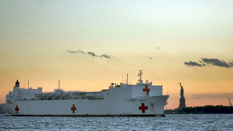 EEUU enviará en las próximas semana el buque hospital USNS Comfort para asistir a los refugiados venezolanos (U.S. Navy)