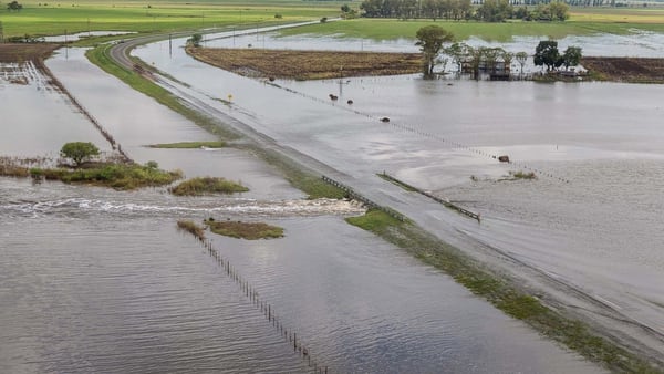 Una de las postales del norte de la provincia de Santa Fe. Los productores fueron afectados por las inundaciones