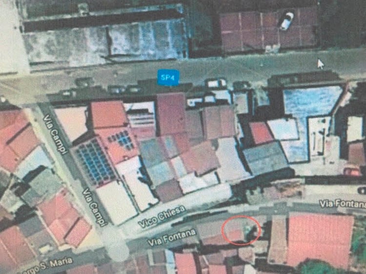 Vista aérea de la zona donde se encuentra la propiedad