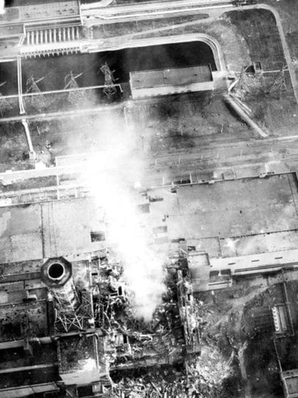 La explosión en Chernobyl