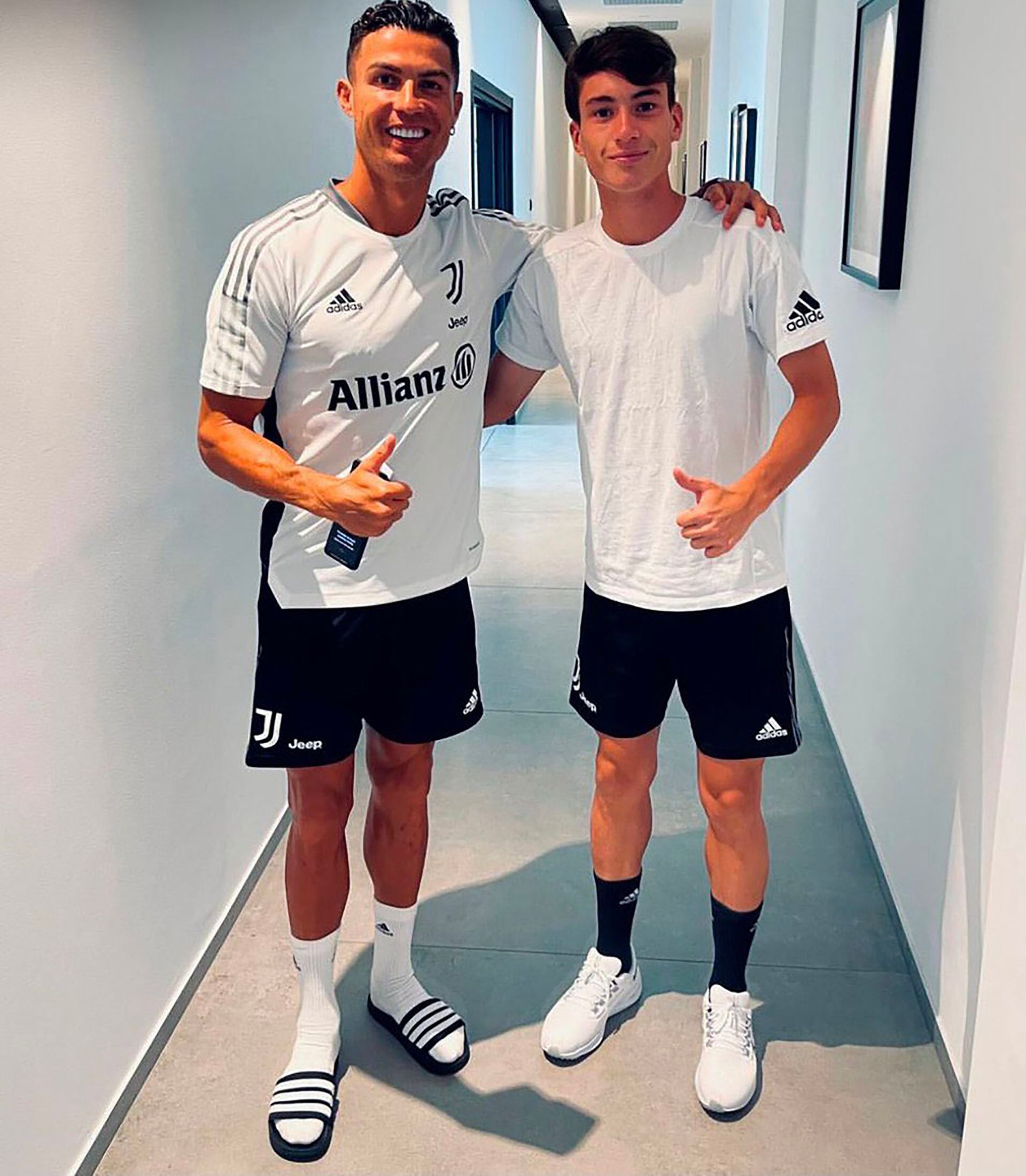 Cristiano Ronaldo y Matías Soule