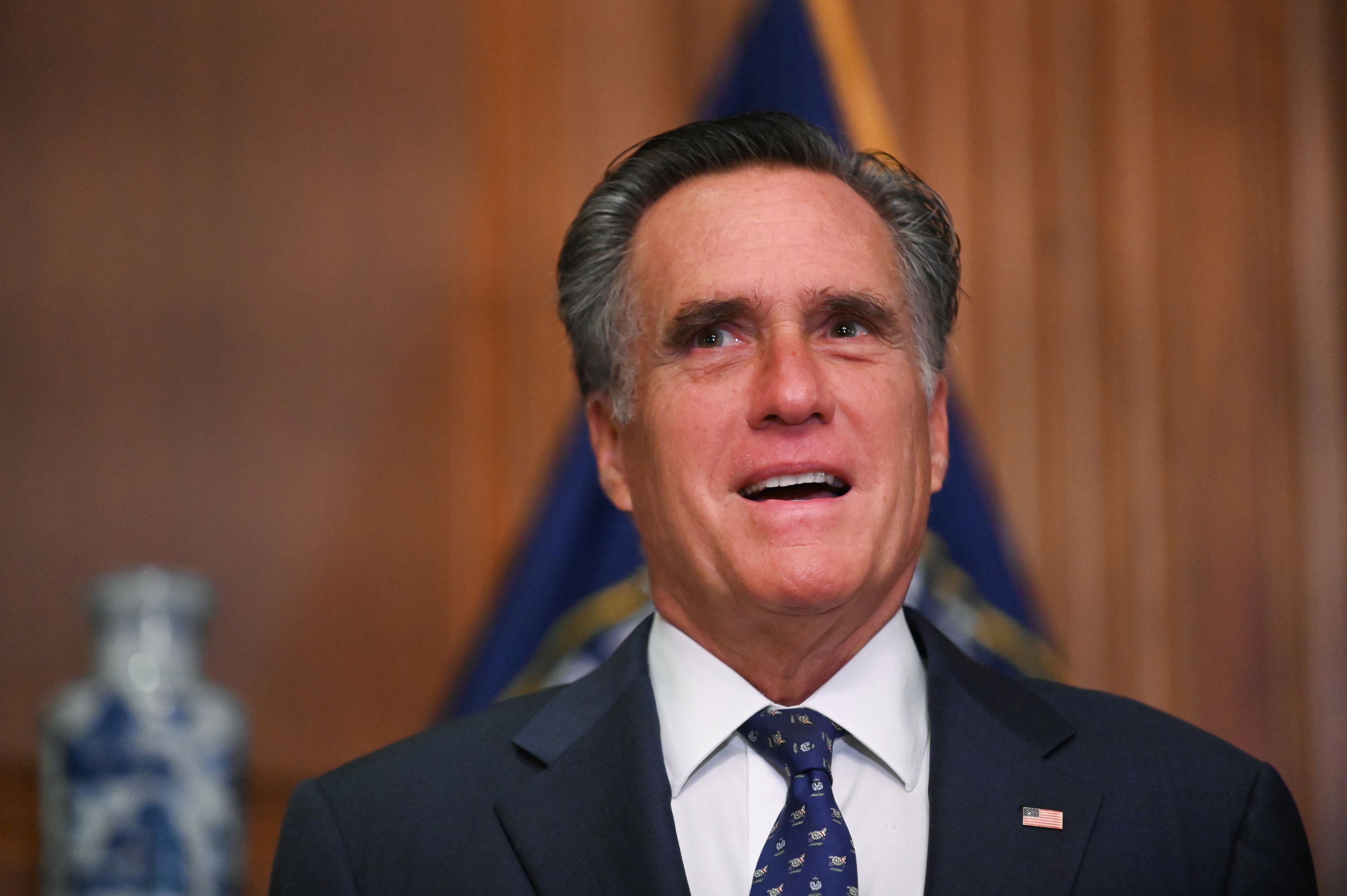 Mitt Romney es uno de los pocos republicanos que se expresó públicamente sobre los resultados de las elecciones, y reconoció la victoria de Joe Biden (REUTERS/Erin Scott/Pool)