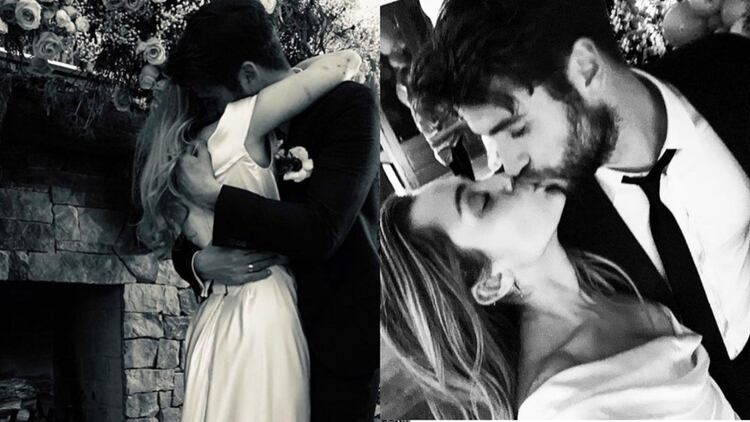 Miley Cyrus y Liam Hemsworth se casaron en octubre de 2018, casi diez años después de conocerse durante un rodaje (Foto: Instagram mileycyrus)