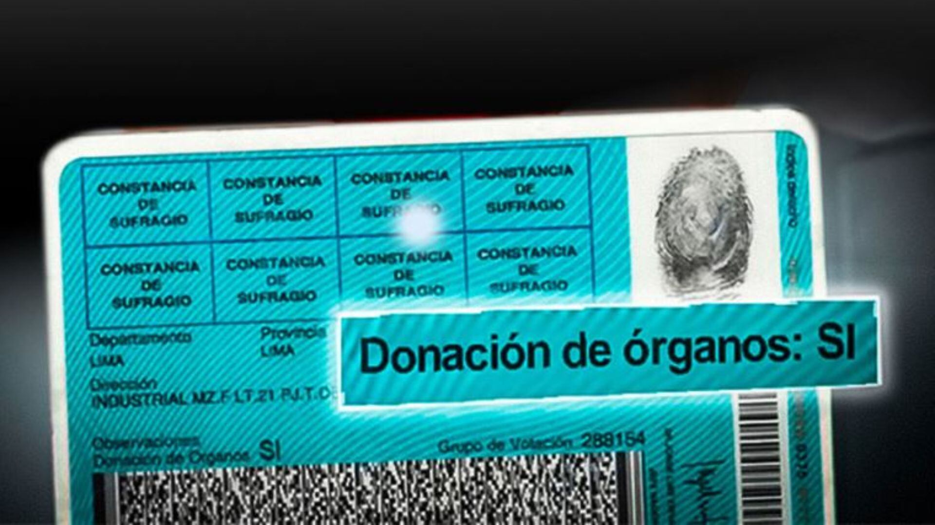 Beneficios para aquellos que pongan "Sí" en el DNI para donar órganos. (Foto: El Peruano)