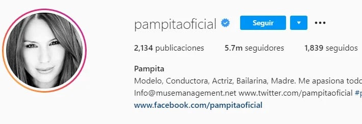 Pampita (Foto: Instagram)